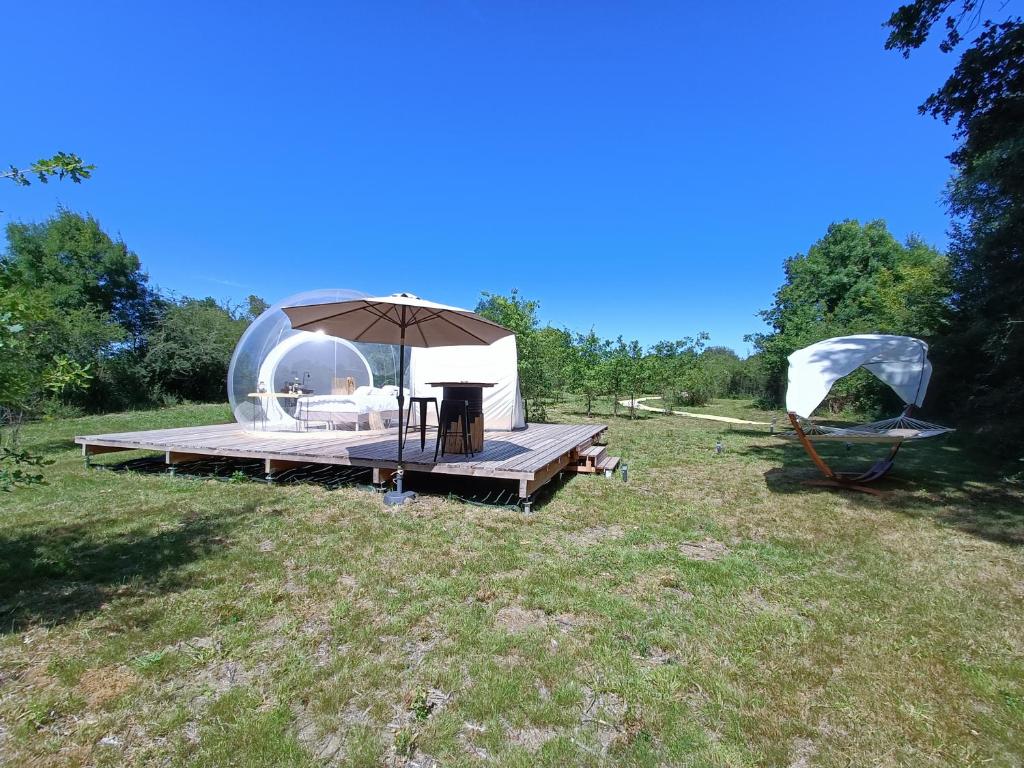 Maisons de vacances Pré en bulles La gare 86150 Le Vigeant