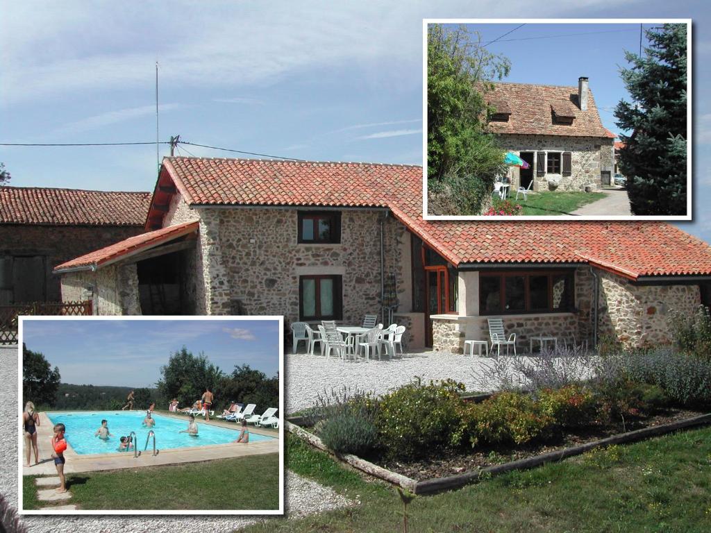 Villa Gites Chambre d hôtes avec piscine Dordogne 2-4-6-8-10 personnes Hameau de Tartou, 24360 Bussière-Badil