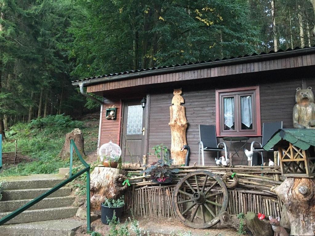 Maisons de vacances Waldnest Odenwald - Waldhauszimmer 2 Flockenbusch 69483 Wald-Michelbach