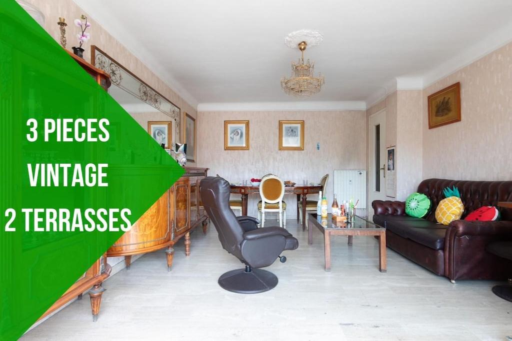 Appartement MIPIM Cannes vintage appart 72m2 Vintage 6 pers 2 terrasses 29 Avenue de Vallauris, 06400 Cannes