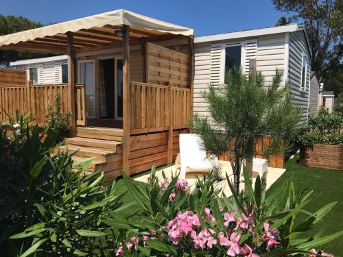 Mobil Home camping Mar Estang bord de plage Canet-en-Roussillon france