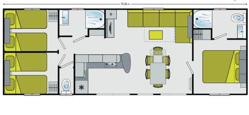 Camping MobilHome 6 Places - Paimpol Camping Domaine du Launay 3 étoiles Emplacement 44 11 Route de Toul ar Veing Plouézec