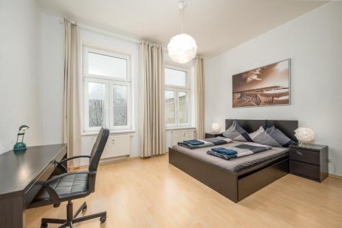 Appartement Modernes und geräumiges Apartment im Schauspielviertel Lessingstraße 16 Leipzig