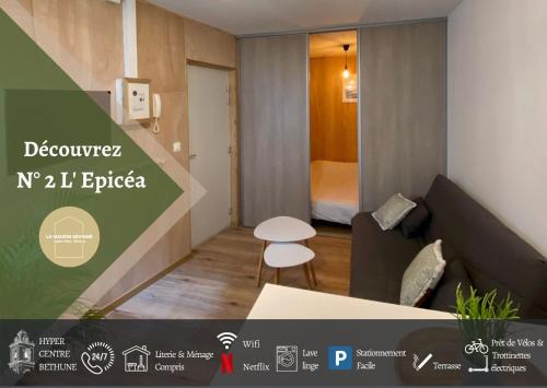 Appartement N°2 L'épicéa - Appart Hôtel La Maison Sévigné 49 Place Sévigné Béthune