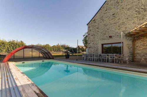 NOCNOC - Gîte du Vieux Pressoir, piscine chauffée et couverte Campbon france