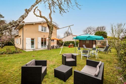 Maison de vacances NOUVEAU maison avec jardin 10 couchages dans quartier calme des Liserons, 16 Andernos-les-Bains