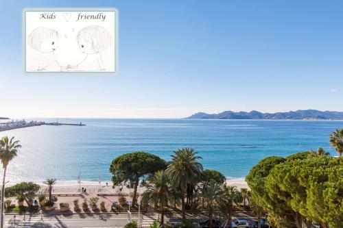 Appartement On La Croisette deluxe 2 bedrooms 2 baths 75 Boulevard de la Croisette Cannes