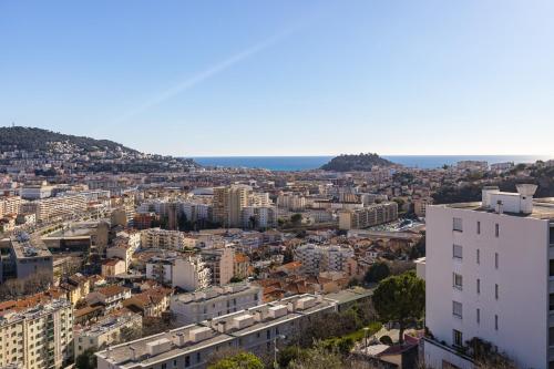 Appartement Open view Swimming Pool & Garage 1 Bdr des Roches Choisies, 9 Nice