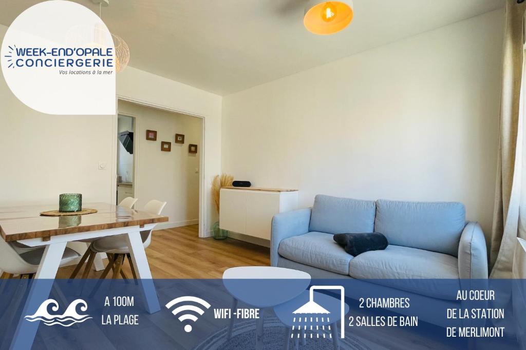 Appartement PAROGA : Petit coin de Paradis à 1OOm de la plage 19 Avenue de la Plage, 62155 Merlimont