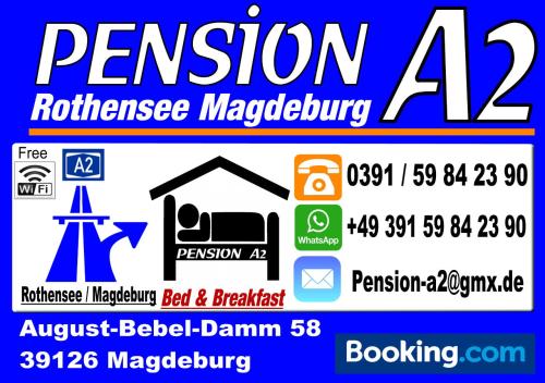 Maison d'hôtes PENSION - A2 Rothensee / MAGDEBURG 58 August-Bebel-Damm Magdebourg