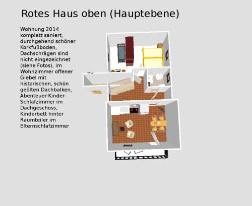 Appartement Perfekt mit Kindern rotes Haus OG Achter't Holt 2 Dahme