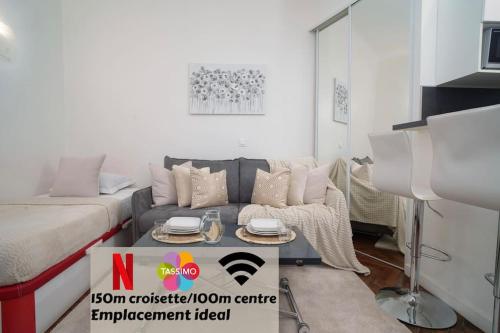 Appartement Perle en bord de mer + Netflix/easy check in 21 Rue Pasteur Cannes