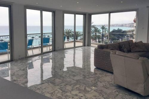 Promenade des anglais Amazing sea view 140M2 3BR Nice france