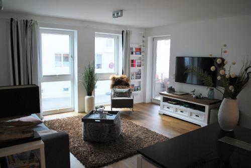 Appartement Quartier Hafenspitze, Blickrichtung Hafen Ferienwohnung \ Hafenallee 13 Eckernförde