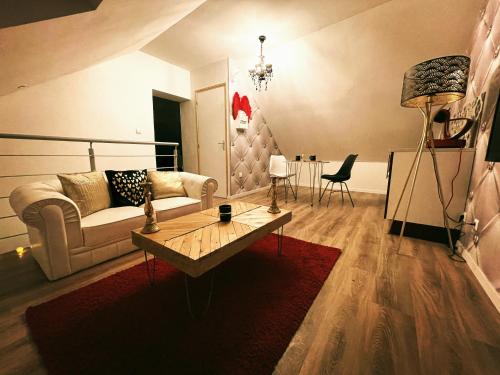 Redroom Loveroom Chambre Spa privative Insolite Thème 50 nuances de grey Douchy-les-Mines france