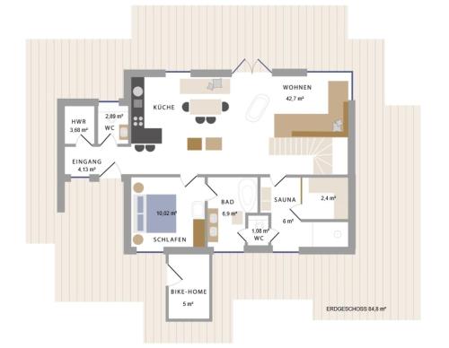 Maison de vacances Reetdorf Geltinger Birk Künstlerkate Eisvogel Sandkoppel 2 Nieby