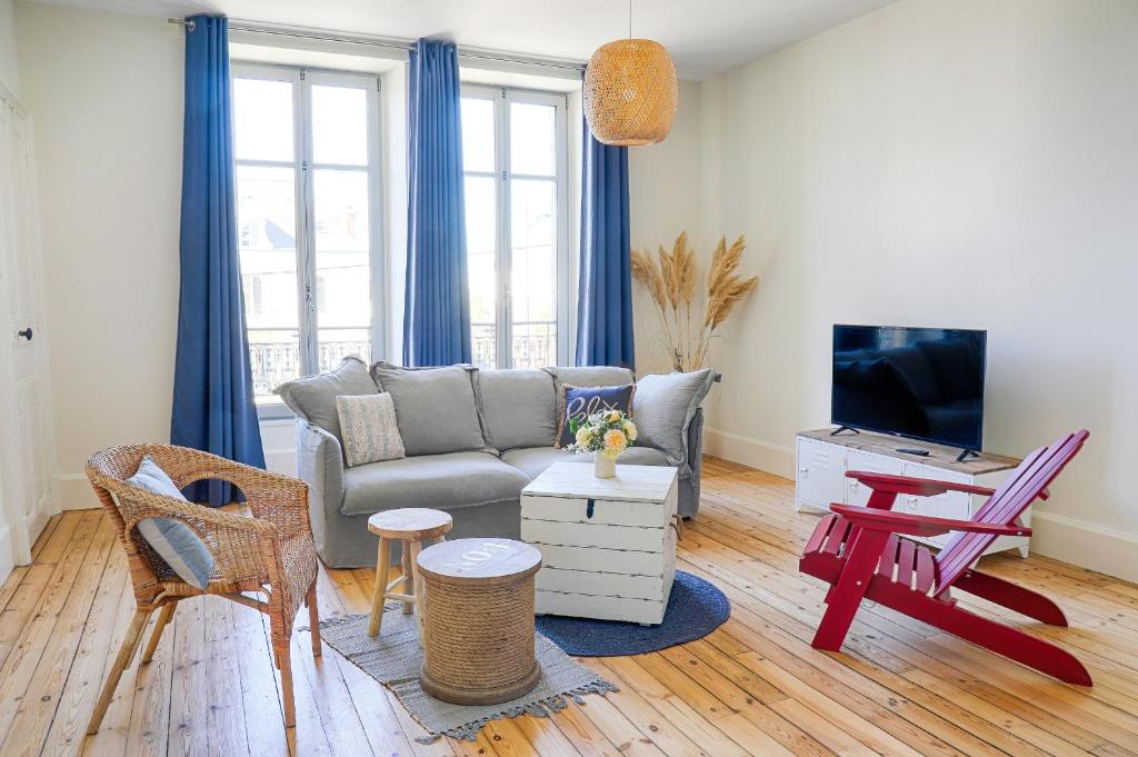 Appartement Résidence L'Aristide : Appartement Malo 1 32 Rue Aristide Briand, 56400 Auray