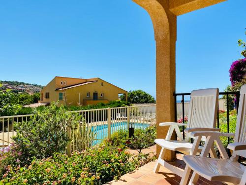 Résidence Marie Diane - Appart vue mer et piscine G Propriano france