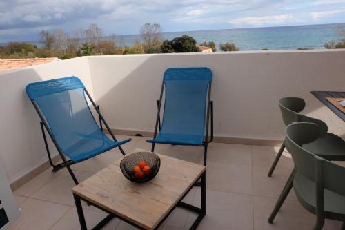 Residence Marina di Bravone - appartement 6 personnes Vue Mer 2ème etage N1632eme et N163 Linguizzetta france