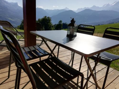 Rez de chaussée très calme vue Mont-Blanc Combloux france