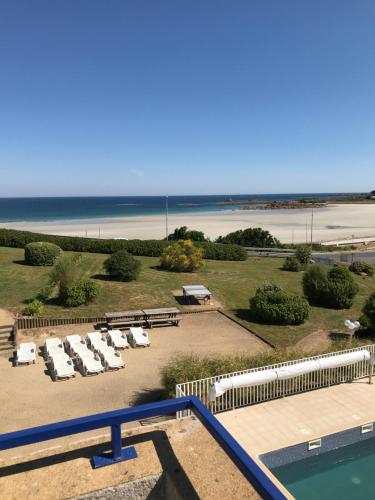 Appartement Rez de jardin piscine et plage Résidence Les Gîtes de Trestel - appartement 35 3 bis vieille cote de trestel Trévou-Tréguignec