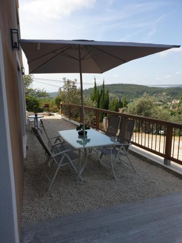 rez de villa vue dominante avec spa Callas france