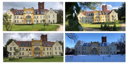 Schloss Lelkendorf Apartment Ulrichshusen Maisonette Fewo Mecklenburger Seenplatte mit Dachterrasse Lelkendorf allemagne