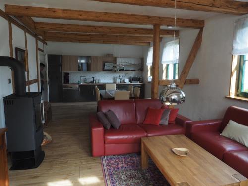 Appartement Schöne gemütliche Ferienwohnung mit Kamin im Harz I 3 Am Karberg Darlingerode