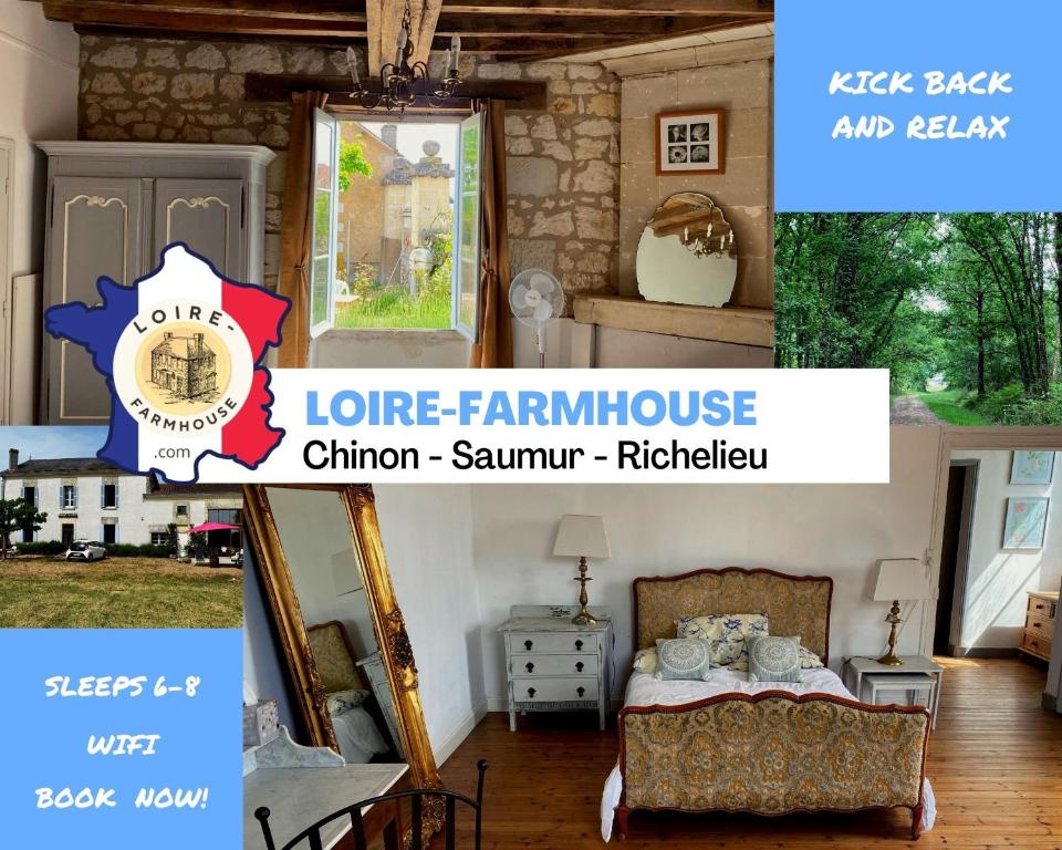 Loire-farmhouse Holiday Home vezieres La Croule 7, 86120 Chinon