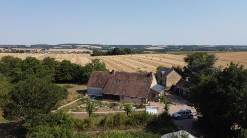 chambre avec SDB privative en pleine campagne