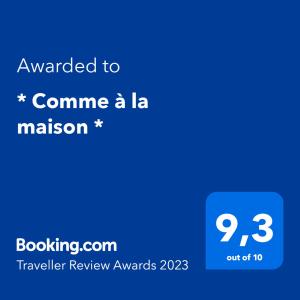 COMME A LA MAISON - au centre de Lorient, Vannes, Carnac