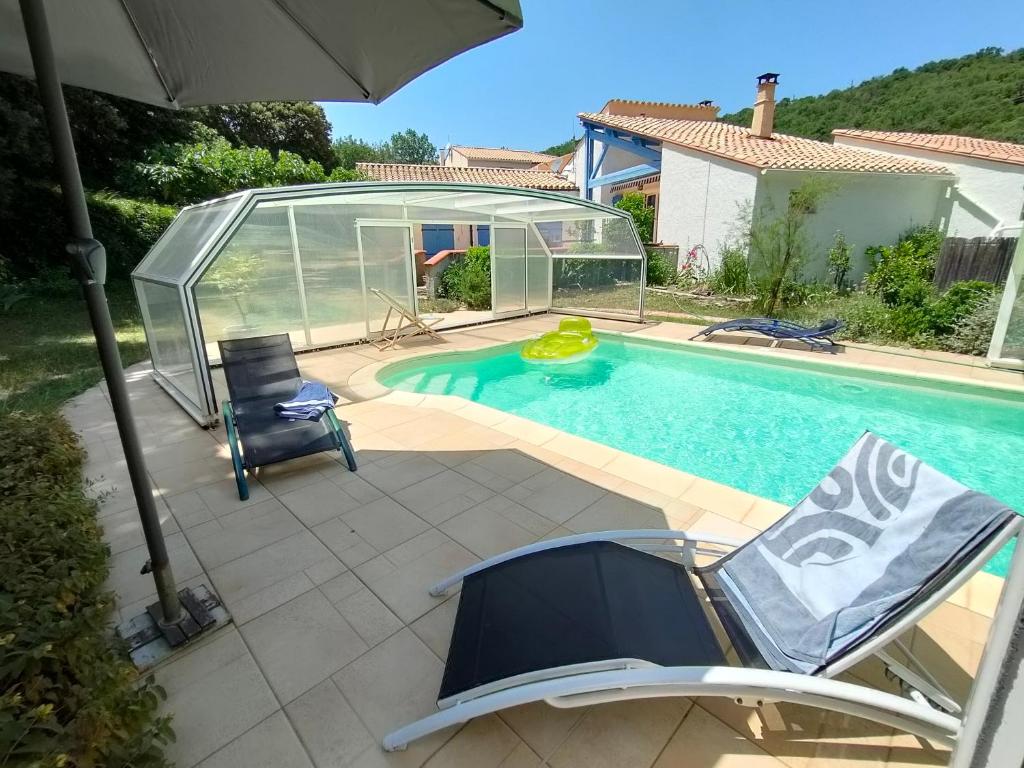 Confortable suite parentale avec jardin et piscine Hameau de Bellecrose, 66300 Camélas