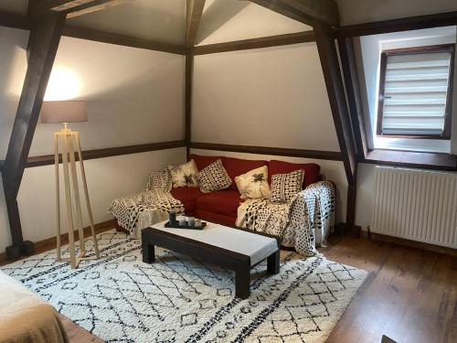 Espace familial en étage avec 2 chambres et des sanitaires privés