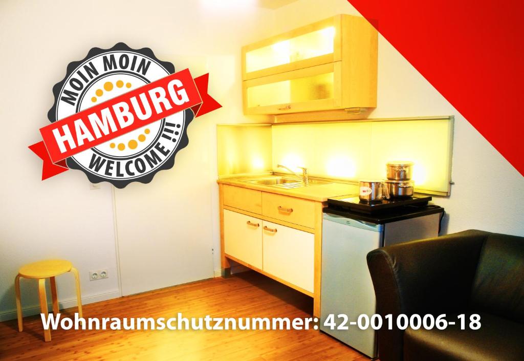 Séjour chez l'habitant Moin moin Hamburg Zimmer mit Küche - Privatzimmer Bachstraße 23 1. OG 22083 Hambourg