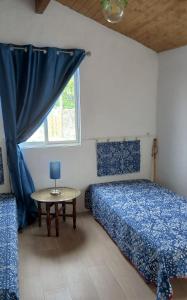Twin room in a farm