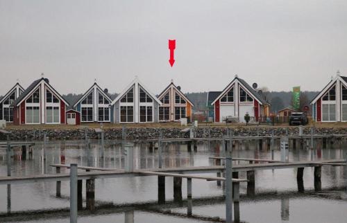 Maison de vacances Skandinavisches-Ferienhaus-2-Reihe-zum-Wasser-fuer-6-Personen Zum Wasserkreuz  46 Zerpenschleuse