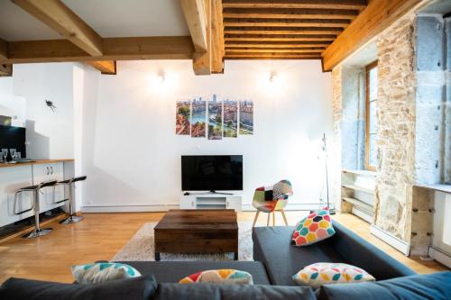 Appartement Soyeux - Superbe canut quai de Saône 78 Quai de Pierre-Scize Lyon