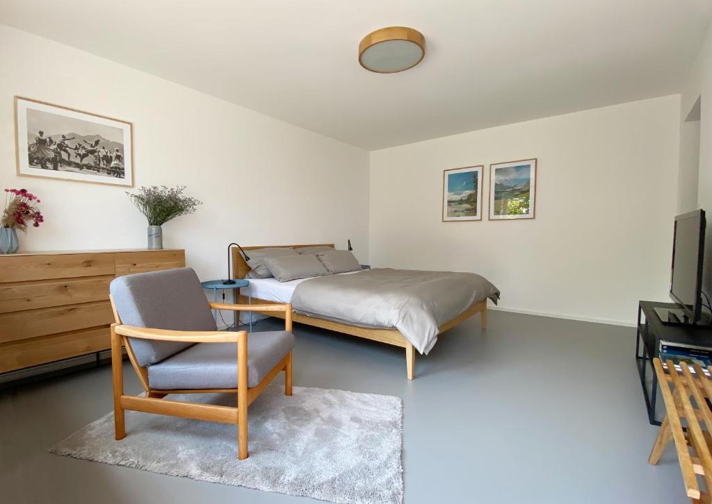 Appartement Stilvolles Apartment mit Bergblick-Hütte und Garten 10 Humplgassl, 82515 Wolfratshausen