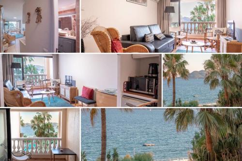 Studio 411 - Superbe vue mer plage et 2 piscines, parking couvert privé Cannes france