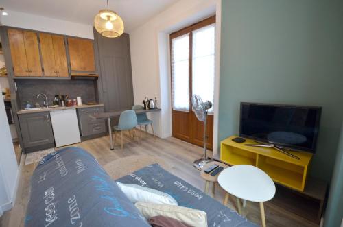 studio + balcon + parking - ultra centre Annecy france