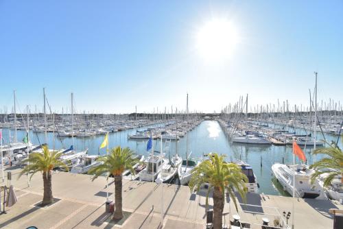 Studio cabine vue port grand pavois M Le Grau-du-Roi france