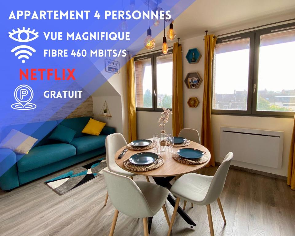 Appartement Studio Capucine - Centre ville - Jolie vue - Cosy 21 Avenue de la Gare, 76260 Eu