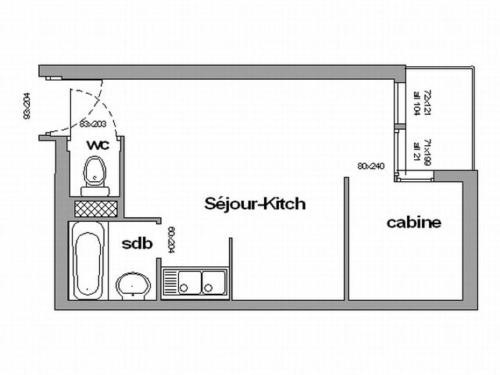 Appartement Studio Chamrousse, 1 pièce, 4 personnes - FR-1-340-106 1164 Route De La Croisette -  - Roche Beranger Chamrousse