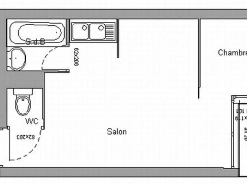 Appartement Studio Chamrousse, 1 pièce, 4 personnes - FR-1-340-23 1164 Route De La Croisette -  - Roche Beranger Chamrousse