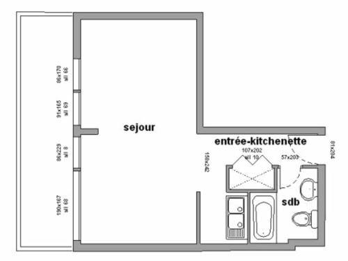 Appartement Studio Chamrousse, 1 pièce, 4 personnes - FR-1-340-99 785 Route De La Croisette -  - Roche Beranger Chamrousse