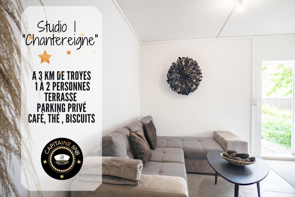 Appartement Studio Chantereigne 3km Troyes Jardin Parking 128 Avenue Général Leclerc, 10300 Sainte-Savine