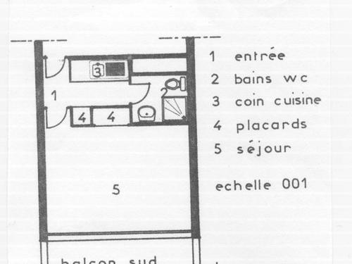 Appartement Studio La Plagne, 1 pièce, 4 personnes - FR-1-455-87 Immeuble Le Jannu - Plagne Centre - La Plagne