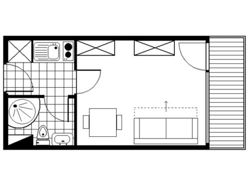 Appartement Studio Les Menuires, 1 pièce, 2 personnes - FR-1-344-1072 LA CROISETTE 1 Avenue de la Croisette Les Menuires