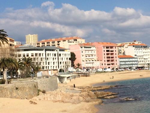 Studio les pieds dans l'eau Plage du Trottel Ajaccio france