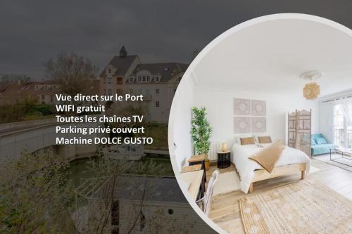 STUDIO VUE DIRECT SUR LE PORT DE CERGY, Parking Privé Gratuit Cergy france